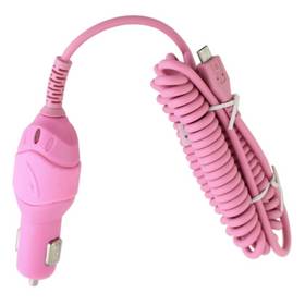 WIRELESS ONE Universal Premium Micro USB Vehicle Power Charger (Pink)
