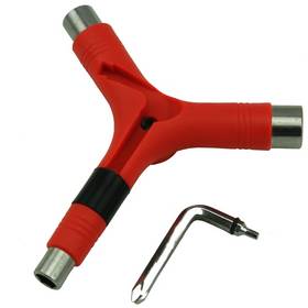 EC-YWR Y-Shaped Skateboard Key Skate Tool Red