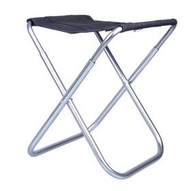 Portable Aluminum Alloy Folding Fishing Stool Black