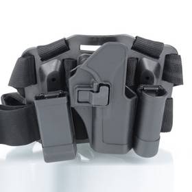 G17 High Strength Engineering Plastic Leg Wrapping Pistol Holster Black