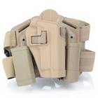 P226 High Strength Engineering Plastic Leg Wrapping Pistol Holster Mud Color