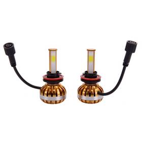 9005 40W 3000-6000K Waterproof Dual LED Headlamps + Ballasts Golden