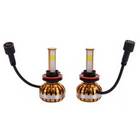 9005 40W 3000-6000K Waterproof Dual LED Headlamps + Ballasts Golden