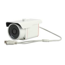 1/4" CCD 480TVL 36 Black-lights Square CCTV Camera 6mm Lens White Red