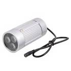 3-LED White-light Illuminator Lamp for CCTV Camera Silver