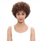 Rebecca Human Hair Medium Curly Hair Wave Wig 11 Inch