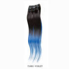 Rebecca Brazilian Virgin Hair Straight Hair Ombre Blue Clip-in Weave 3pcs/pack 20 Inch 