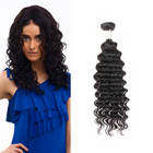 Rebecca 1Pcs/Lot Deep Wave Brazilian Virgin Human Hair Weft/Weaves R5