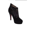 Free Shipping Wholesale New Sexy 2010 Romanstic Hot Sale Suede Serpentine Rivet Pierced Boots US5-8.5/pcs