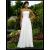 A-Line/ Strapless Chapel train satin wedding dress for brides 2010 style #101941