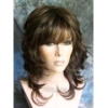 Free shipping!!! Chestnut Brown Highlights Choppy Layers Human Made Wig 