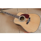 free shipping wholesale Top quality D45 Cream-colored ACOUSTIC GUITAR NATURAL BEST VENEER guitar 