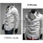 New Men's Hoodies & Sweatshirts Jacket Coat ( White ) Size M,L,XL,XXL 