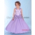 Light purple Halter necklines satin Flower girl dress Junior Bridesmaid Dress wedding dress size :2-14 years