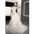 A-Line/ Strapless Cathedral train Satin  wedding dress for brides 2010 style(WDA00)y