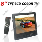Portable 8 Inch TFT Color LCD with VGA Port,TV,Remote Control