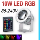 10W RGB Led bright flood ligt convex lens  High Power Cool White LED Wash Flood Light Lamp 220V Waterproof Outdoor 