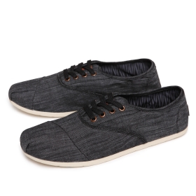 free shipping! men's fashion shoes, canvas shoes for men 2 colors black and brown 2 pairs/lot