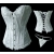 Free Shipping!! satin Sexy Lingerie white wedding corset (2pcs) bustier+G-string wholesale and retail