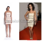 Free Shipping New Arrived  Bandage Dress H209 Strapless Mini Evening Dress Party Dress 