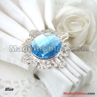 Factory direct sale!High quanlity,low price!free shipping-50pcs BLUE 2" tall Gem Napkin Rings Wedding  Shower Favour Party decor 2011 NEW ARRIVAL HOT SELL