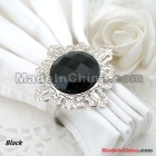 Factory direct sale!High quanlity,low price!free shipping-30pcs BLACK 2" tall Gem Napkin Rings Wedding  Shower Favour Party decor 2011 HOT SELL