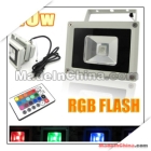 free shipping:4pcs/lot 10w/20w/30w/50w RGB led flood lamp with remote/led projection lamp/led flood light energy saving wholesale