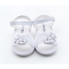 Guaranteed 100% soft soled   Leather  shoes white sandals toddler  sandals