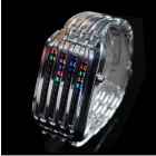 Free Shipping ,New 44 LED Stainless Steel Digital Wrist Watch for Men,led watch sku:901748-DS-LED-441