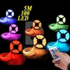 50 meters RGB flexible LED Strip light waterproof 300SMD 5050 WITH 12V 24 key IR control-cheaporder