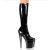 Free shipping, 1pair-knee-high boots, sexy high heel boots,Patent leather,size range 35-40