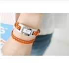 Free shipping~ can choose Hand-knitted leather cord watchband , women watch,quartz watch,braided watch 