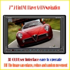 7 inch 2-DIN digital  screen TFT LCD display DOUBLE DIN CAR DVD PLAYER WITH GPS MP4 VCD