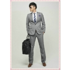 2012 silver Mens Fashion Stylish Slim Fit 2 Button Suit Black shiny 100% wool Suit Blazer/Vest Tuxedo Suit Flat Front Pants Blazer Jacket 34R~40R FIORELLI MENS SOLID NO PLEAT FREE shirt tie FAST SHIP 