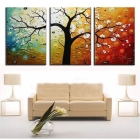 Wholesale - 3P/Set High Quality Modern Abstract Oil Painting on Canvas art-Free Shipping!!