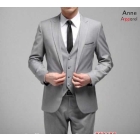 men's fashionable suit wedding business Light gray Slim Luxury Dress Suit,SU04