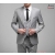 men's fashionable suit wedding business Light gray Slim Luxury Dress Suit,SU04