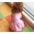 2012 new spring dog butterfly pink-jade dot dress, dog Polka Dot  clothes, pet wedding dress Free Shipping