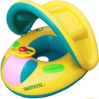 New  Infant Kids Toddler Swim Swimming Pool  Ring Float Tube With Sun Canopy