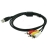 3-RCA RGB to USB Male AV Video TV Converter Cable Cord Audio Video AV Cable