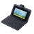 Promotion-DHLEMS free shipping- leather case with keyboard for tablet pc 5pcs/lot