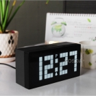 FREE SHIPPING Hot sale NEW led table alarm clock  KT3188B-WH with calendar and thermometer 