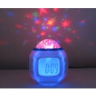 Free Shipping Music Star Projection Clock, Colorful Alarm Clock, Music Alarm Clock, 160g 