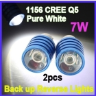 1156 BA15S High Power Cree Q5 7W Car LED Backup Reverse Light Lamp Bulb 12V