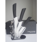 Brand New 5pcs ceramic knife set with acrylic stand /peeler /gift box #S007 [CerSharp] Handsel a Peeler