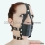  Top Quality Harness Ball Gag with Veil with Soft Rubber Ball in It