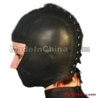 High quality PVC Black Soft Leather Gentlewoman Hood