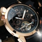 2012 Eye-catching Men's Elegant Man Black Auto Mechanical Date  Mens Wrist Watch