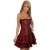 Sexy Red Corset Mini Party Dress With Black  Lingerie, Fashion Bustiers Retail Wholesale 016-XY