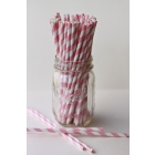 free shipping  500 pcs/lot Striped Paper Straws,24 designs Drinking Paper Straws wholesale Panton 508C